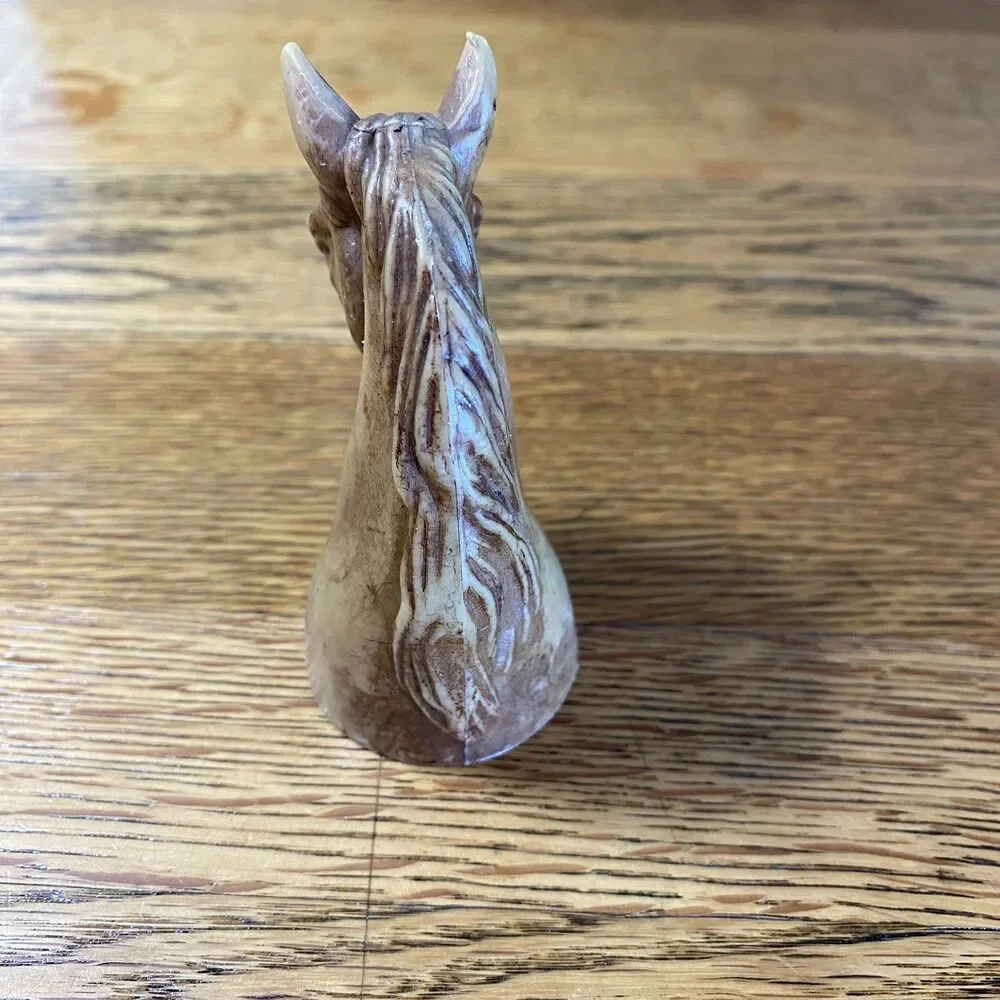 Horse Head Figure Twist/Screw Bottle Topper Brown 3 Inch